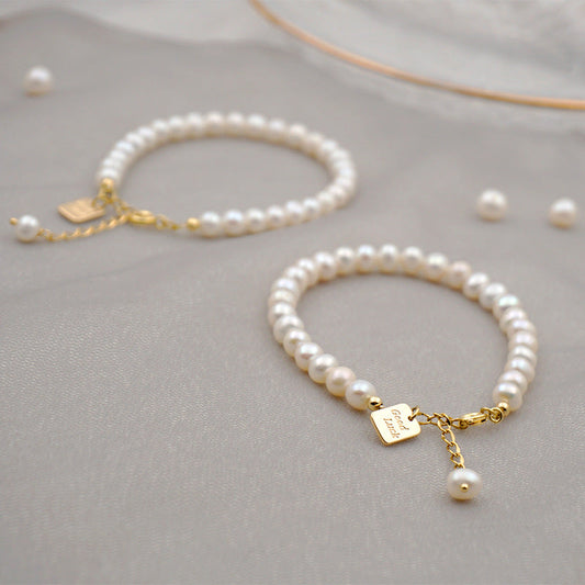 Good Luck Tag · Natural Freshwater Pearl Bracelet