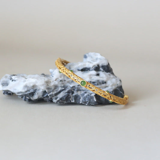Faith · Emerald Jade stone bracelet