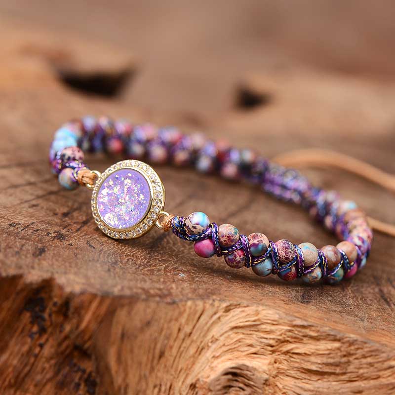 Pulsera de ópalo y jaspe