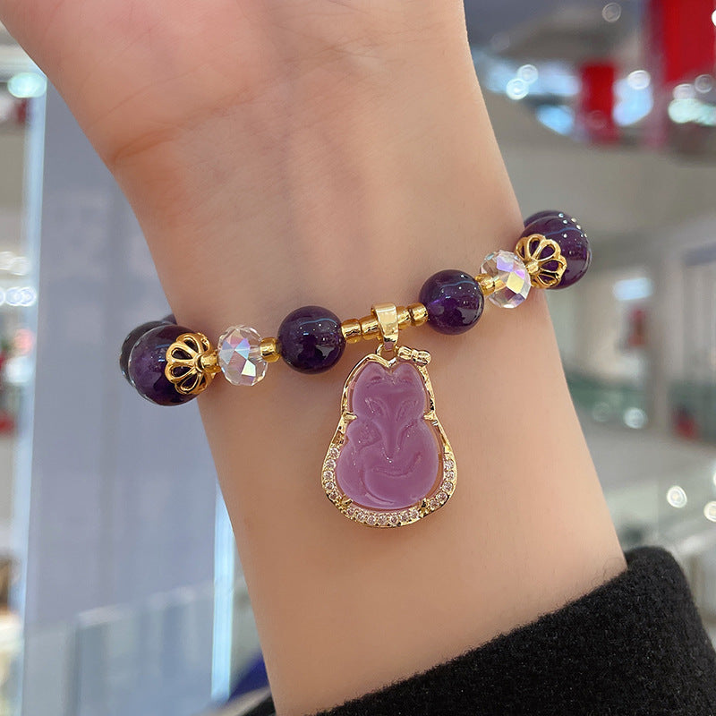 Fox · Amethyst Bracelet
