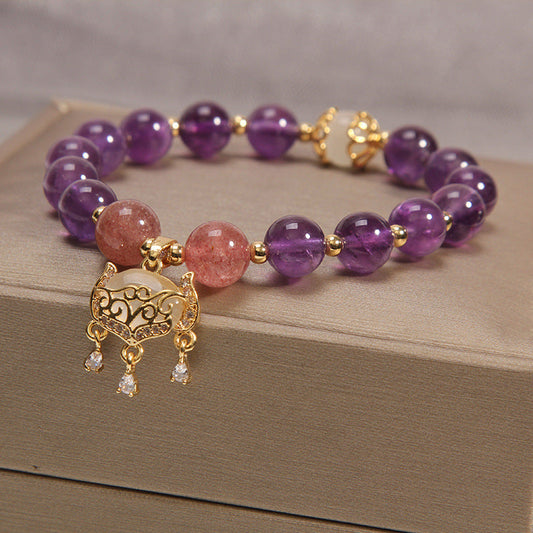 Crown · Amethyst Jade Bracelet