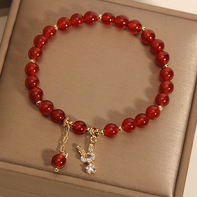 Bunny · Red Agate Bracelet