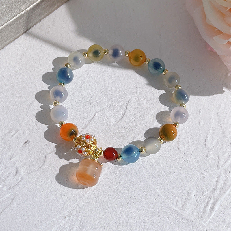 Lucky Bell · Salt source agate bracelet