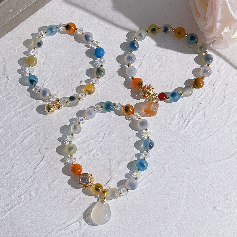 Lucky Bell · Salt source agate bracelet