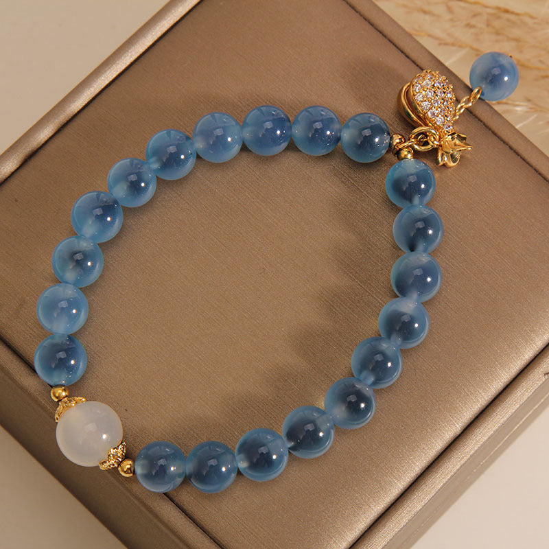 Money Bag · Blue Salt Source Agate Bracelet