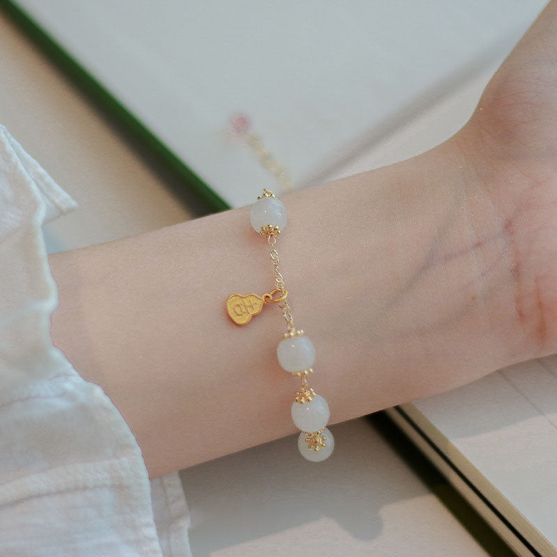 Simple · Emerald Jade stone bracelet