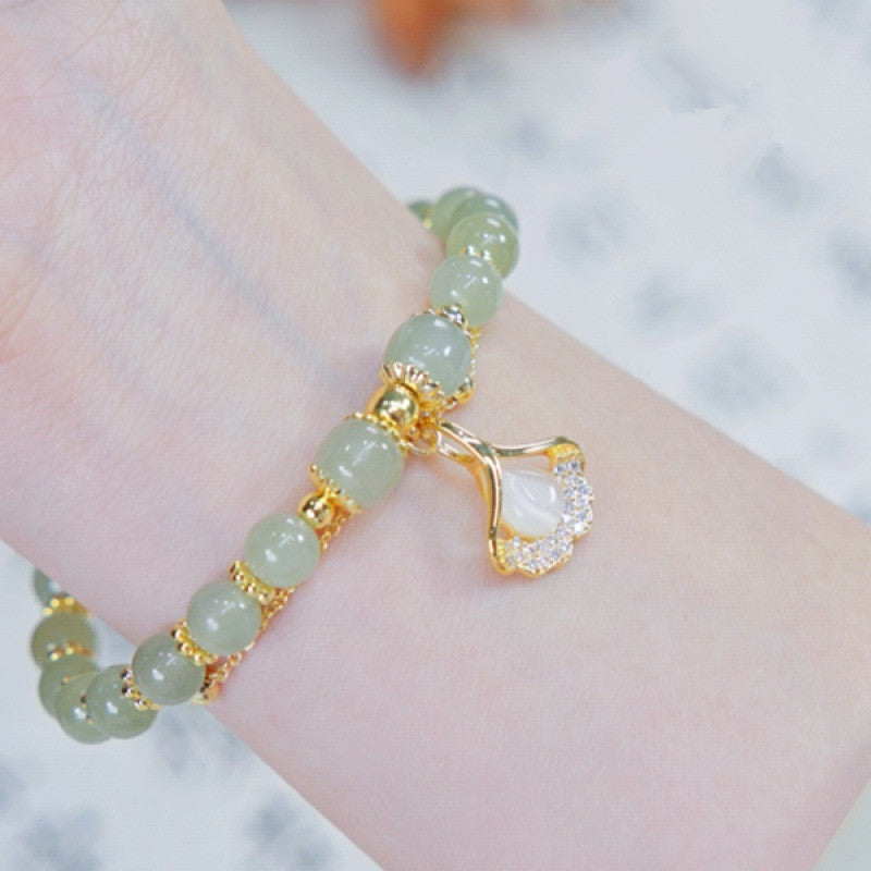 Happiness · Emerald Jade Stone Bracelet