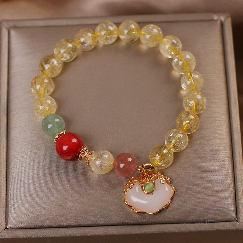 Lucky • Natural Titanium Crystal Bracelet
