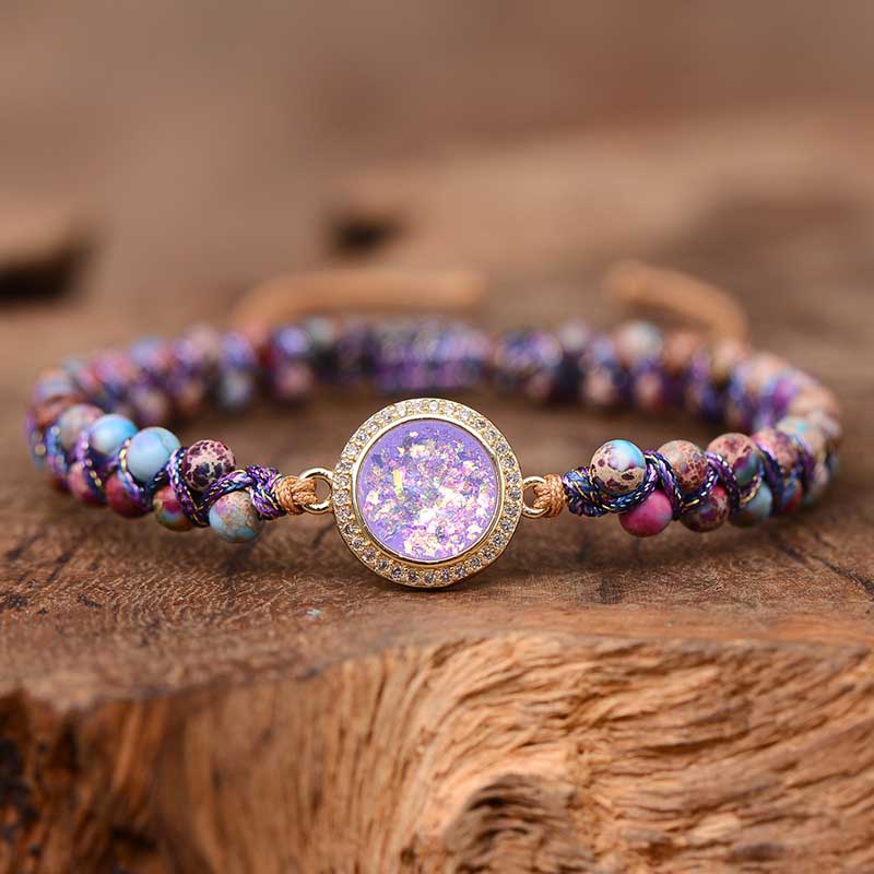 Pulsera de ópalo y jaspe