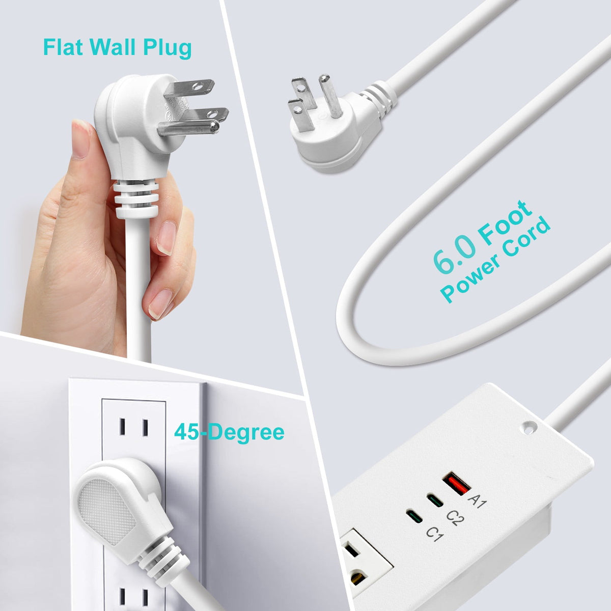 Flush Mount Desk Power Outlets
