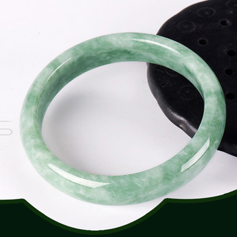 Natural Jade Prosperity Bangle Bracelet