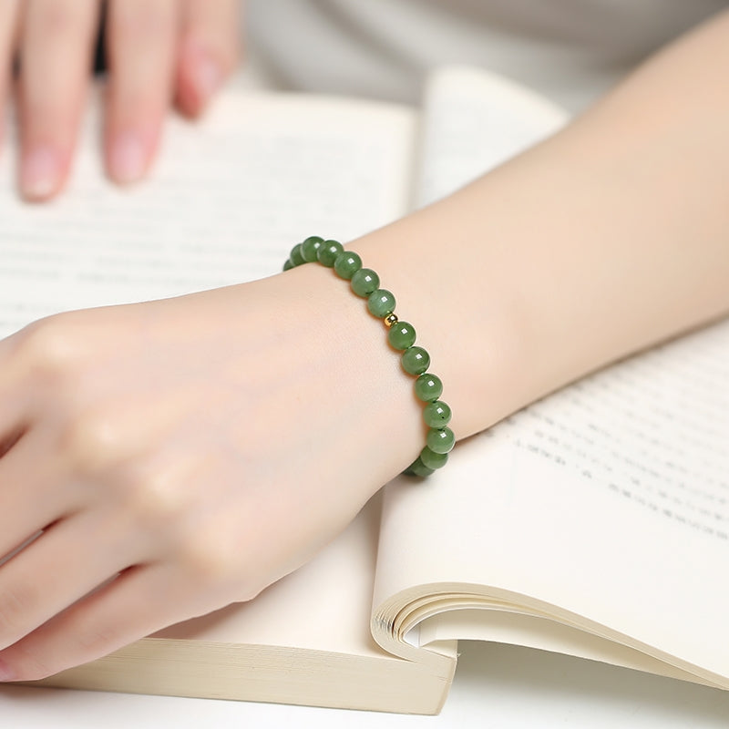 Calm · Emerald Jade Stone bracelet